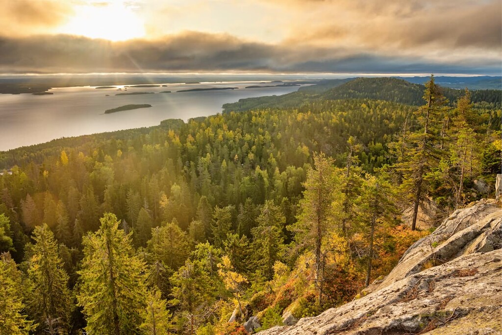 Finnish Landscape Beautiful Landscape Of The Gulf Of Finland On A