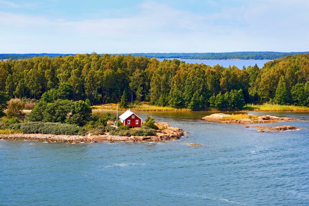 Seascape of Aland Islands, Finland Proper, Finland