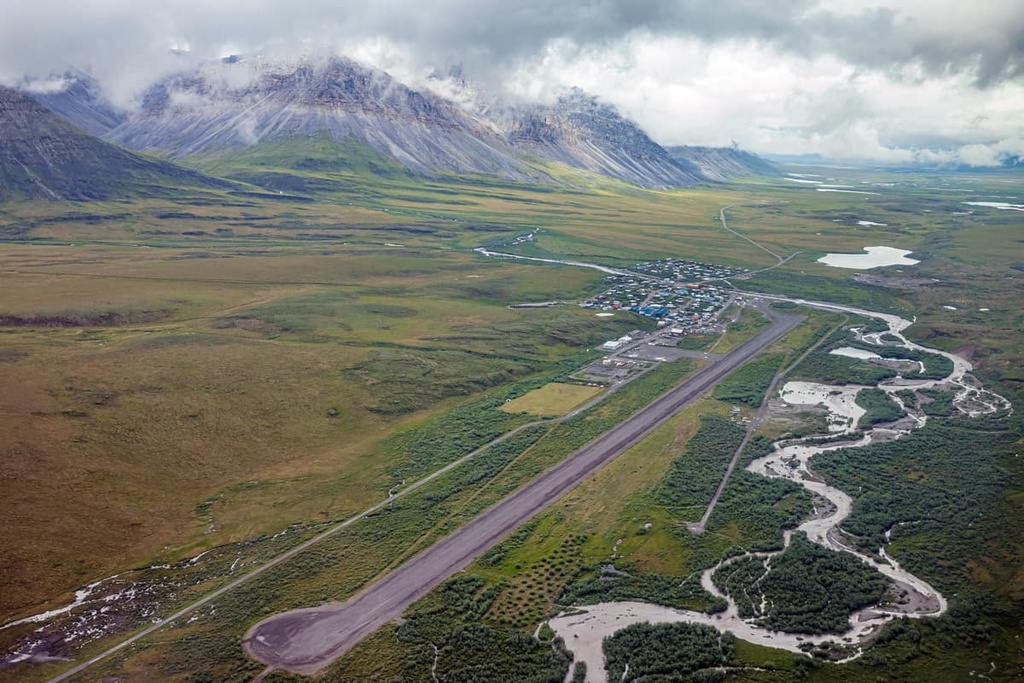 town of Anaktuvuk Pass, Gates of the Arctic Wilderness, Alaska