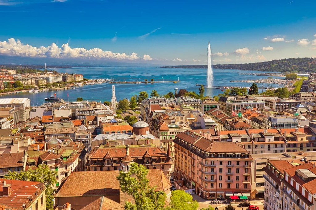 Geneva skyline, Switzerland