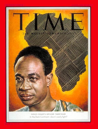 Kwame Nkrumah on the cover of Time Magazine in 1953. Ghana Mountains