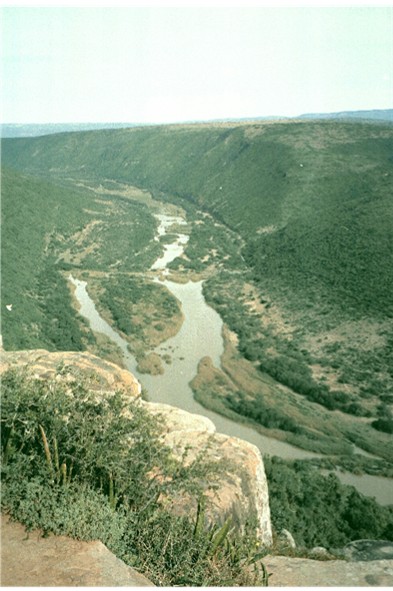 The great Fish River from the Adam Krantz lookout. Great Fish River