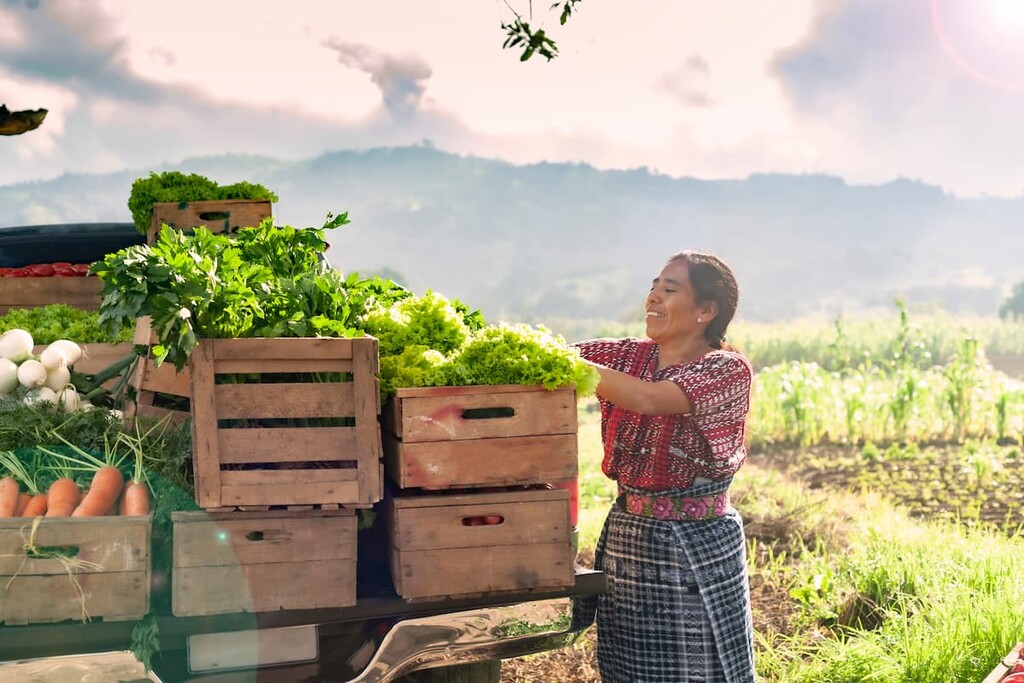 Happy indigenous woman, Guatemala