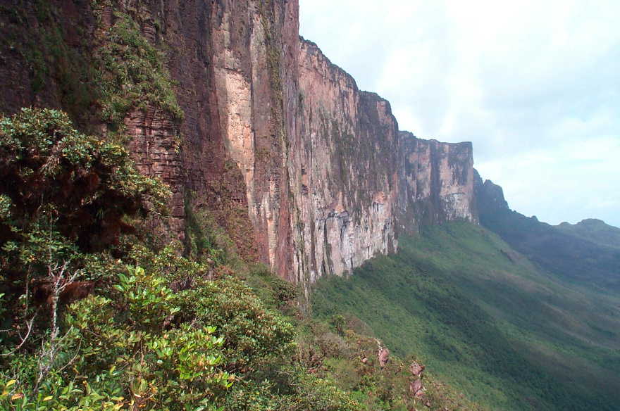 The sheer walls of Roraima. Guyana