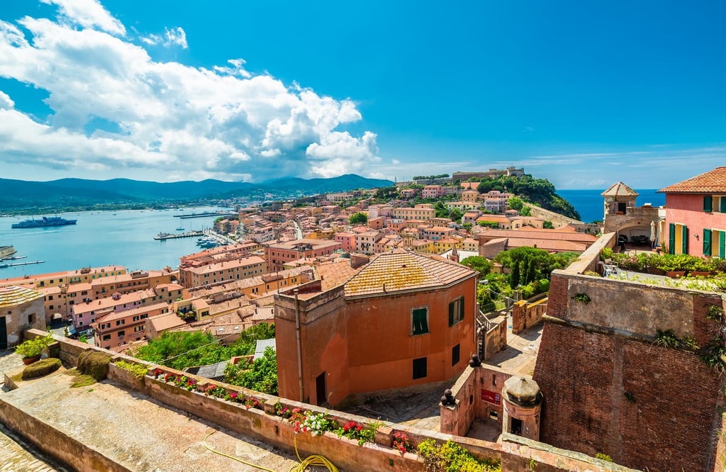 harbor Portoferraio, Elba, Italy