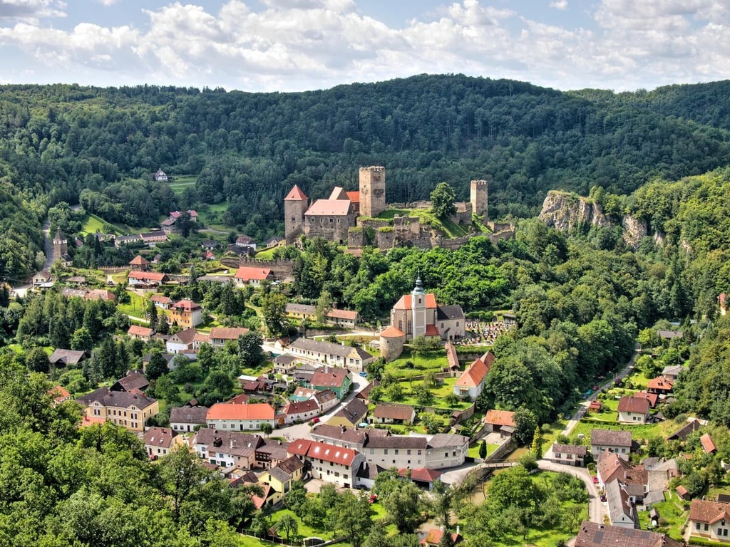 Hardegg town and castle in Lower Austria