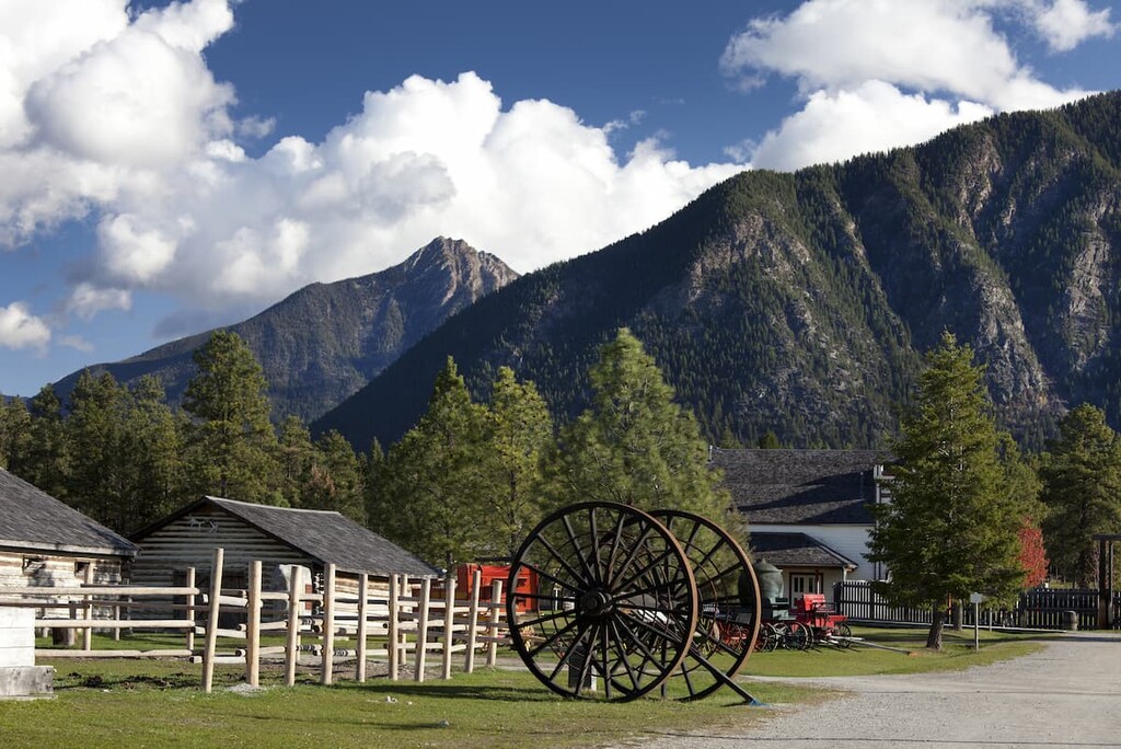 Fort Steele, Heritage town from Gold Rush time , Harrison Range, Canada