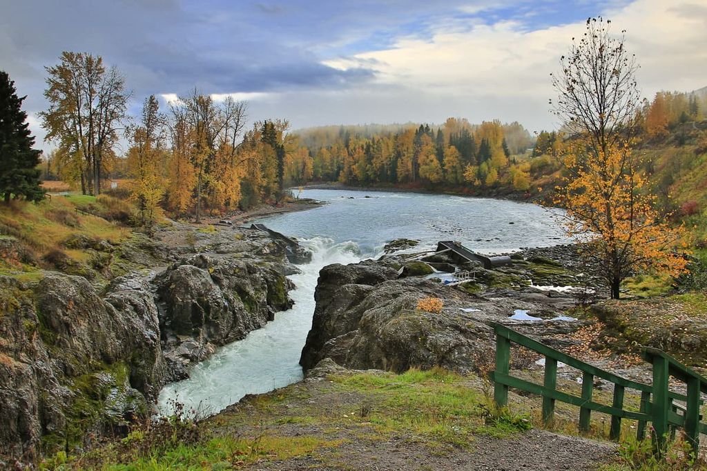 Gorge in Moricetown, Hazelton Mountains, British Columbia