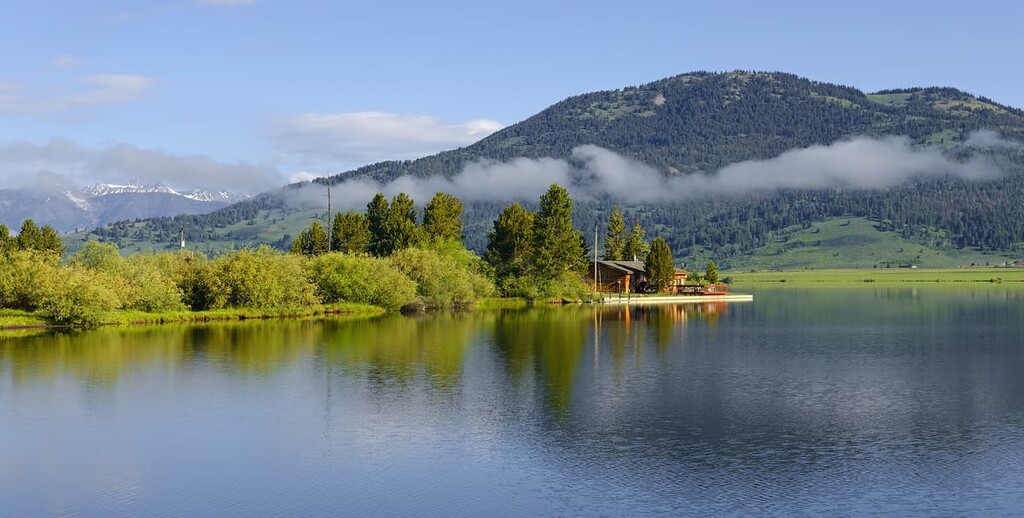 Hebgen Lake near West Yellowstone, Henry’s Lake Mountains, Idaho, Montana