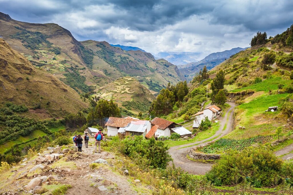 Landscape of Santa Cruz Trek, Huascaran National Park, Peru