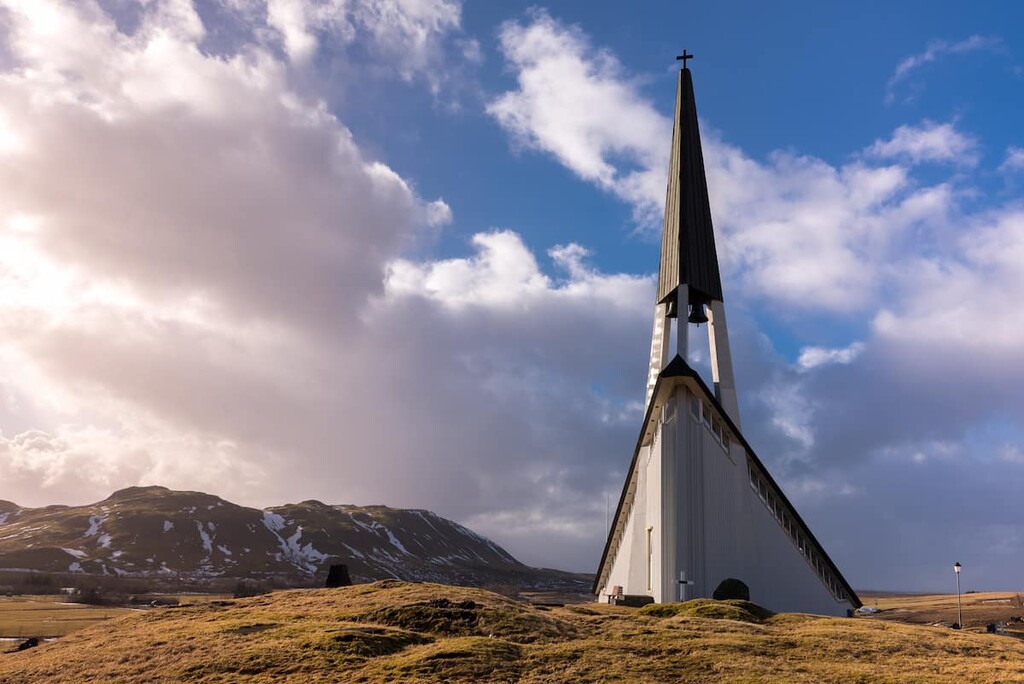 Mosfells church in Iceland, Mosfellsbær, Iceland