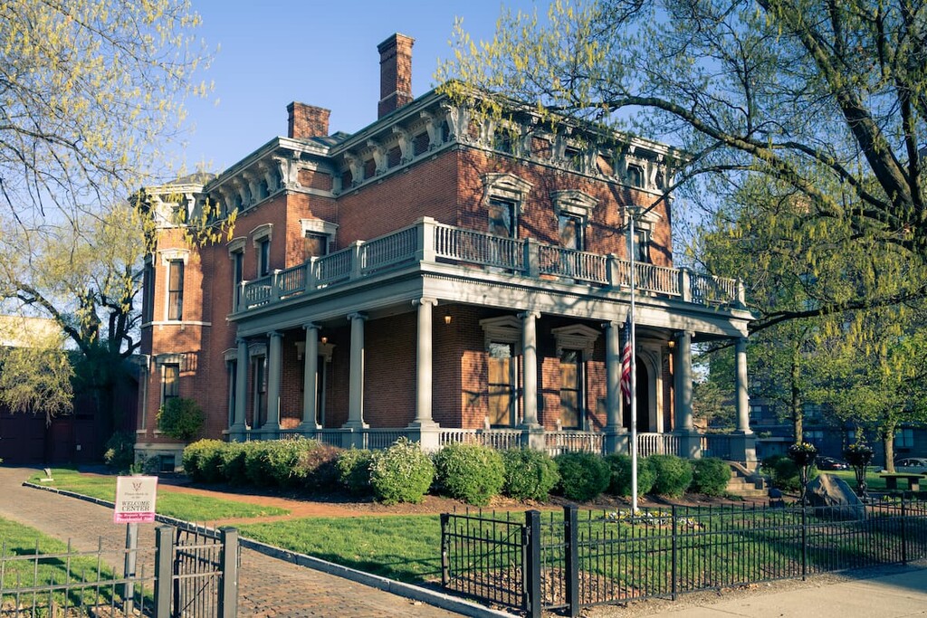 Home of Benjamin Harrison who was a senator and later was the twenty-third President of the United States constructed in 1867