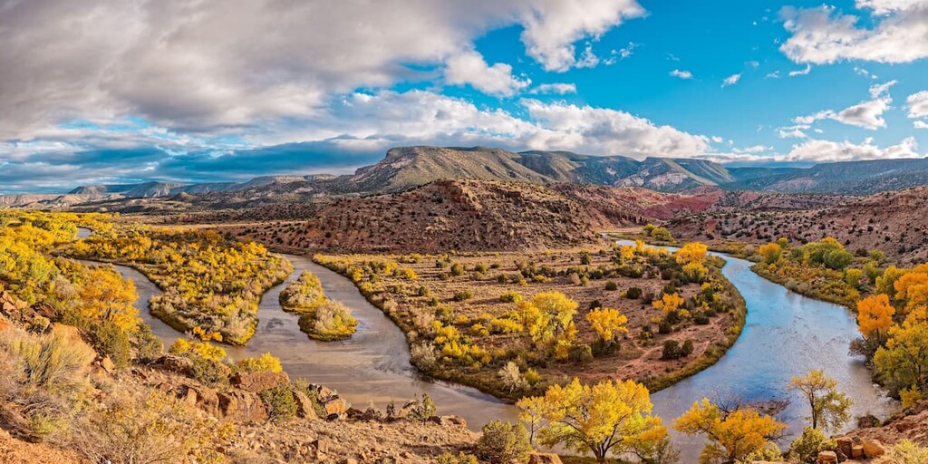 Rio Chama Valley In Abiquiu, Jemez Mountains, New Mexico