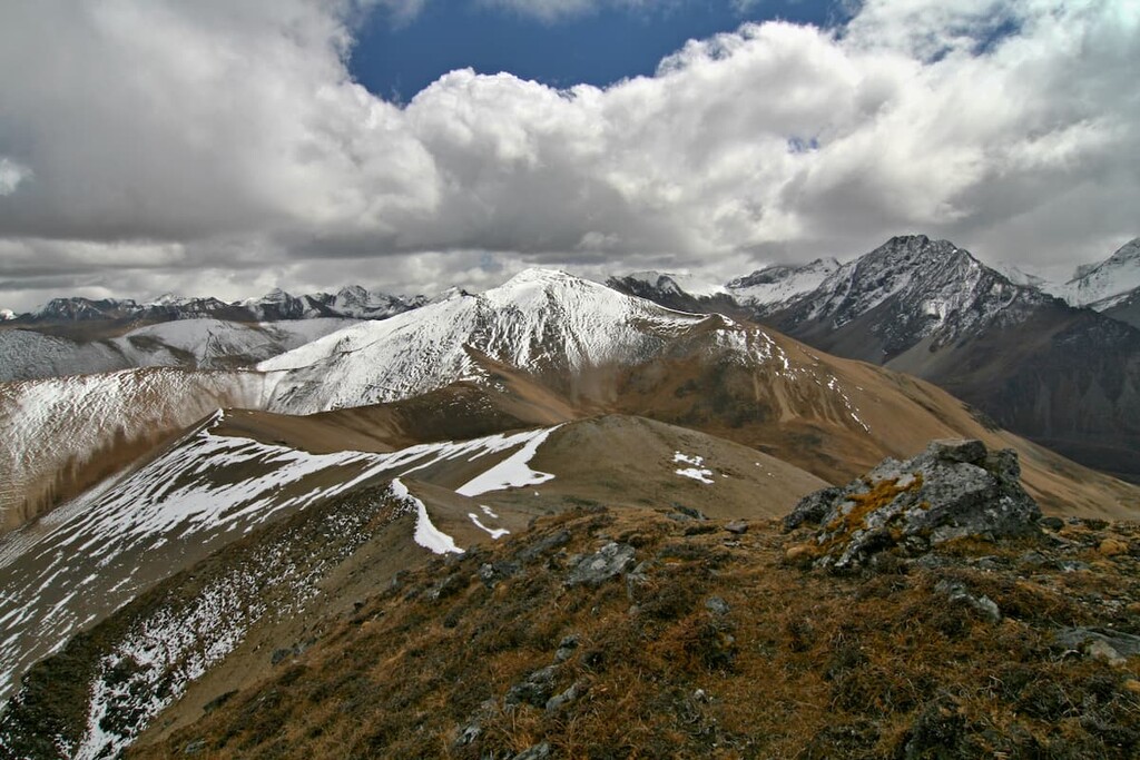 Mountain pass Nyele La, Jigme Dorji National Park, Bhutan