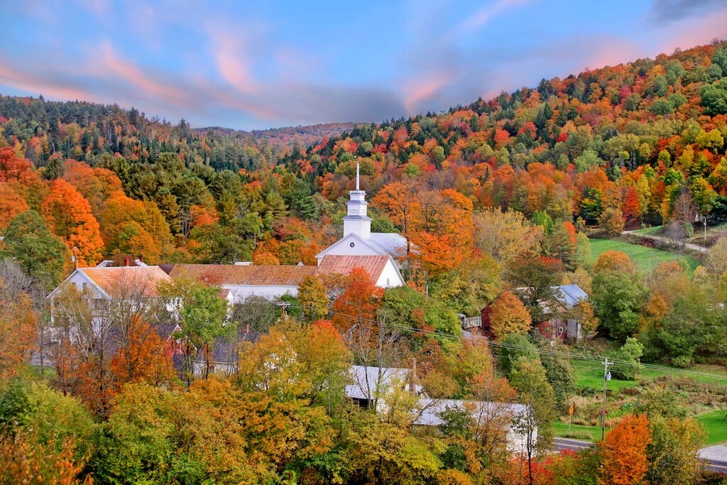 Topsham village, Green Mountain, Joseph Battell Wilderness, Vermont