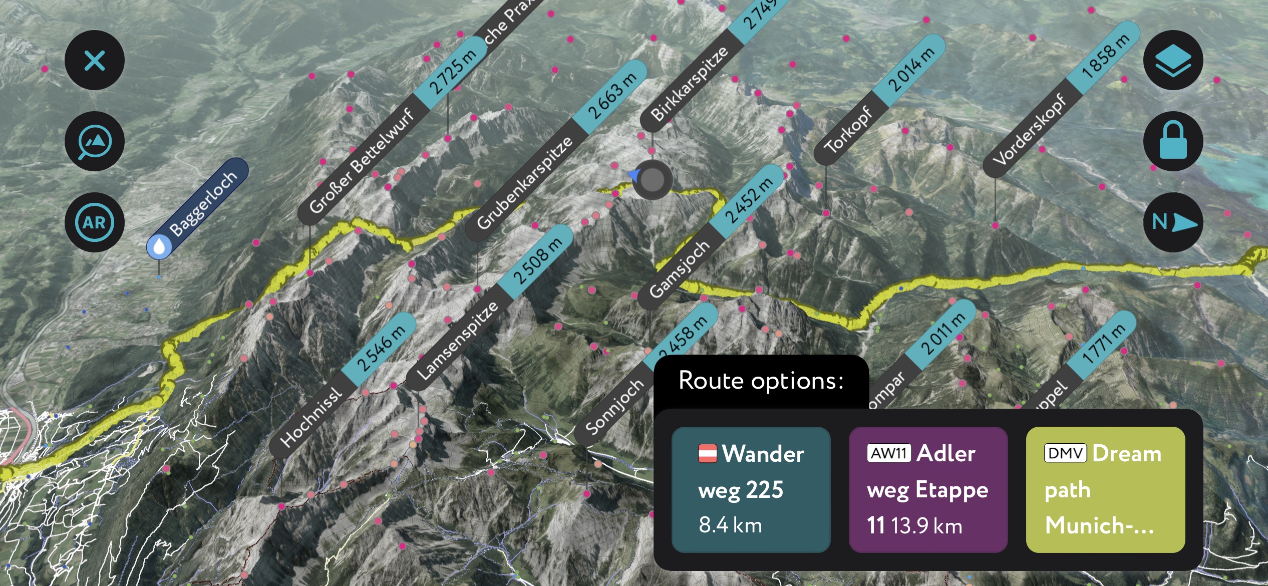 Munich to Venice “Dream Path”. Karwendel