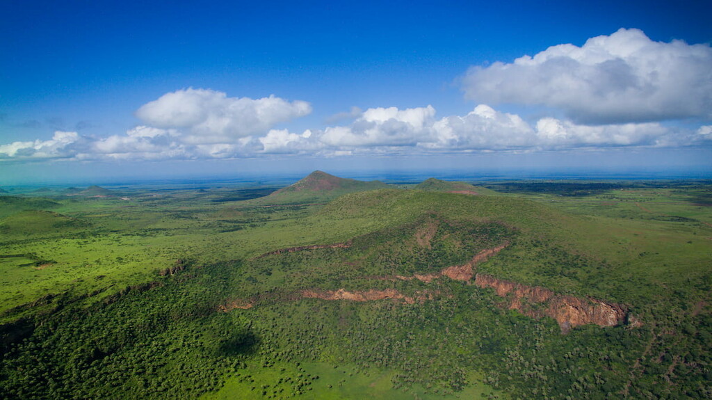 Heart shaped crater, Marsabit, Kenya