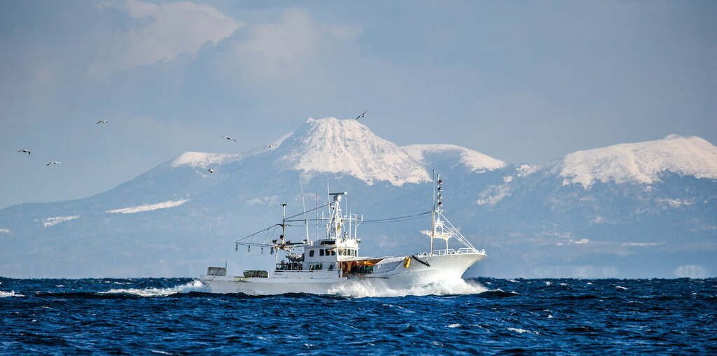 Fishing boat, Kuril Islands