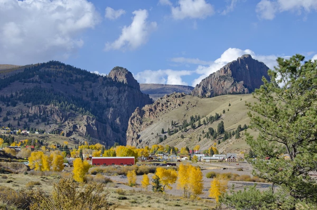 old mining town of Creede, La Garita Wilderness Area, Colorado