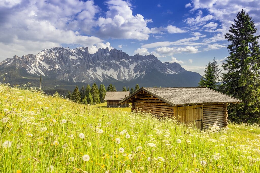 Hut Latemar, Dolomites, Italy