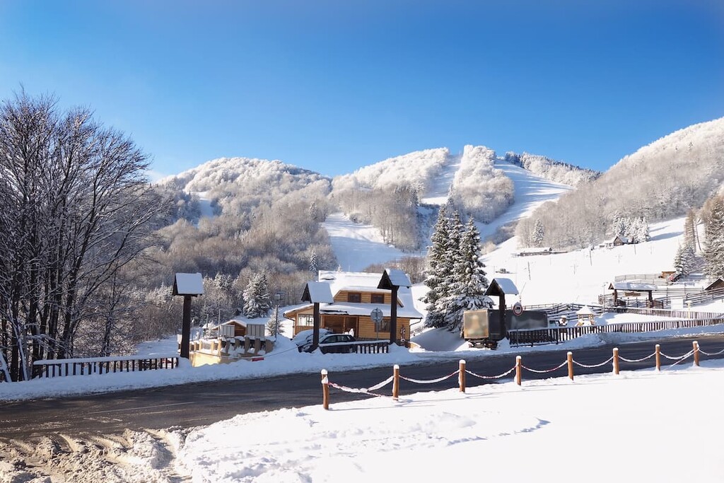 Mountain pass Fackovske sedlo, Little Fatra, Slovakia