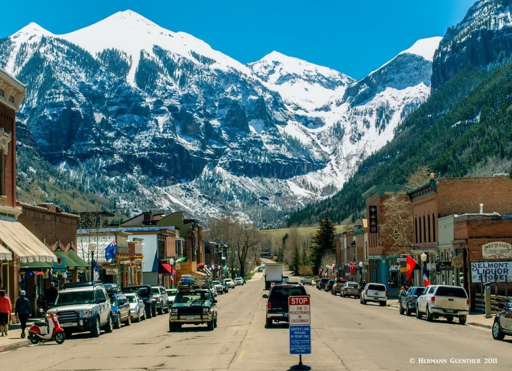 Colorado Avenue - Telluride, Lizard Head Wilderness, Colorado