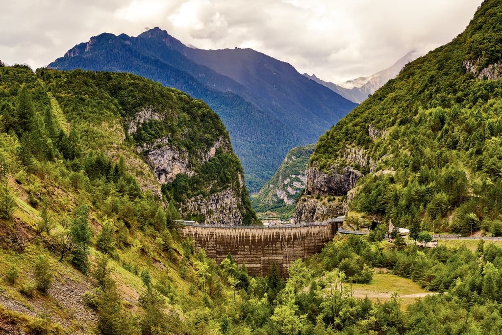 Dam, Longarone, Dolomites, Italy