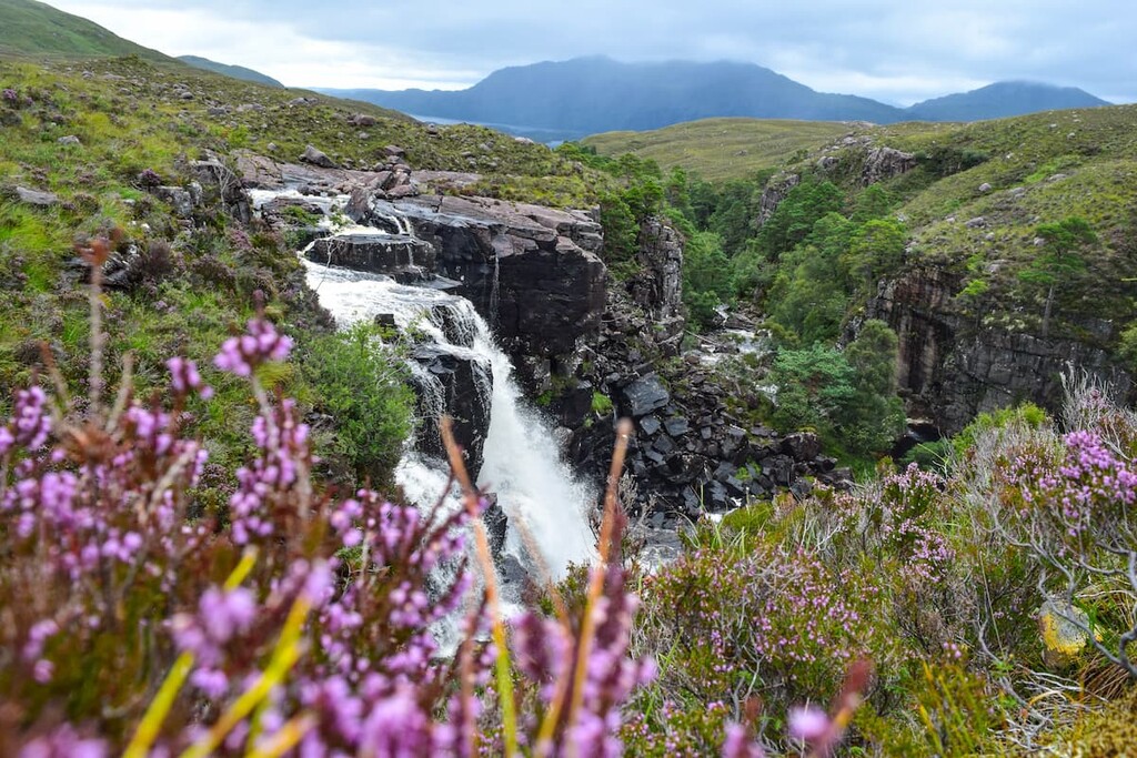 waterfall in Braeriach, Mar Lodge Estate National Nature Reserve, Scotland