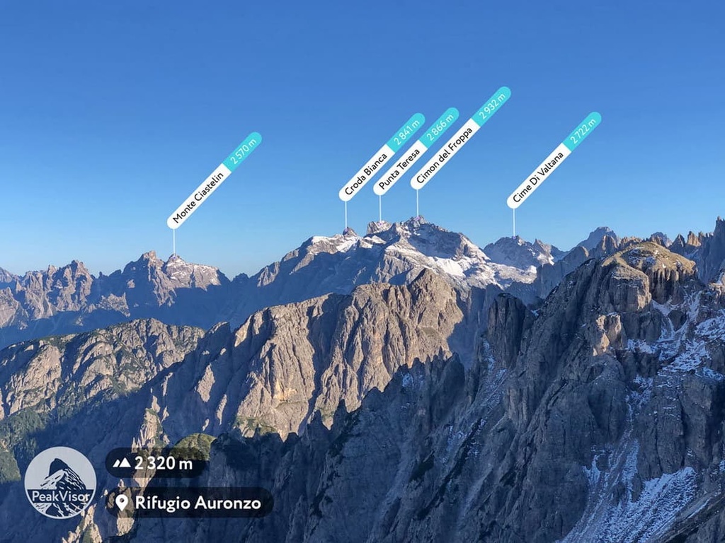  panoramic view of  Marmarole Group, Italy