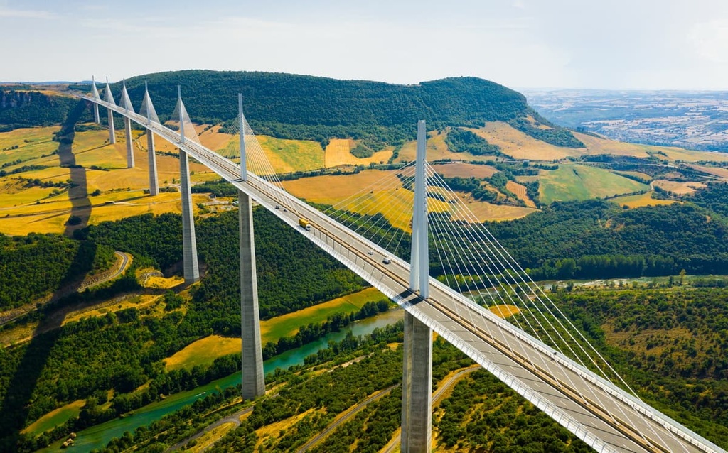 Millau Viaduct, Massif Central, France