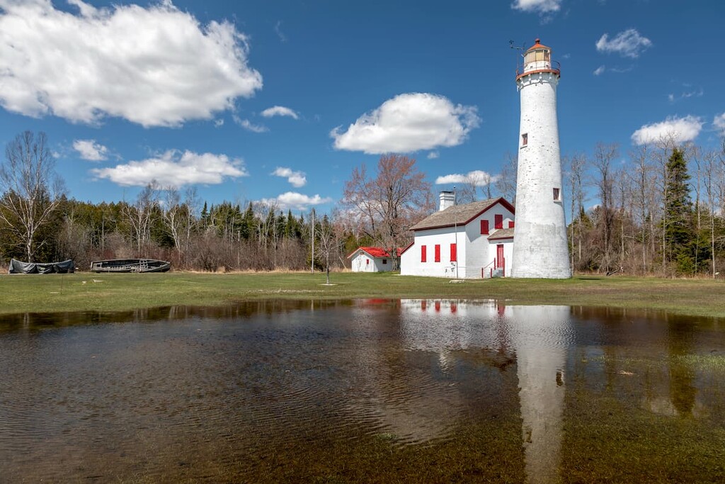 Sturgeon Point Lighthouse in Harrisville Michigan, Michigan