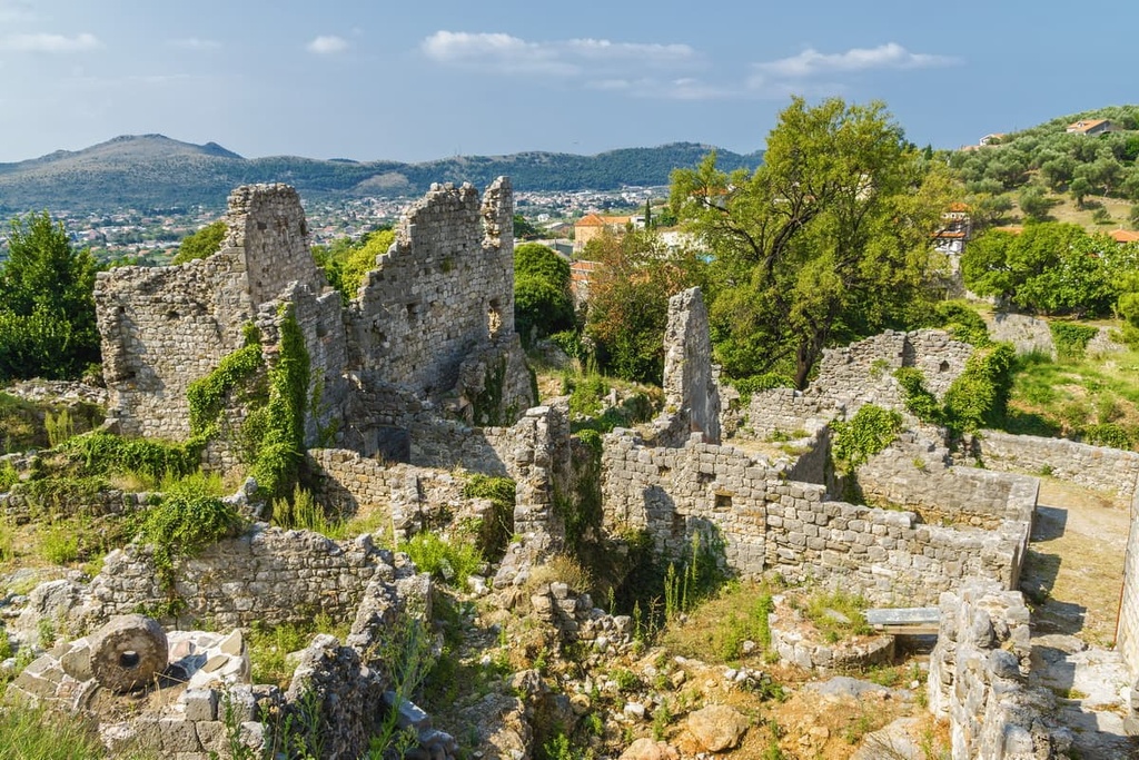Ruins of Stari Bar ancient fortress, Montenegro