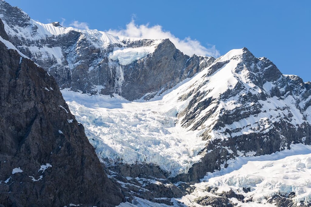Rob Roy Glacier located in Matukituki Valley, Mount Aspiring National Park