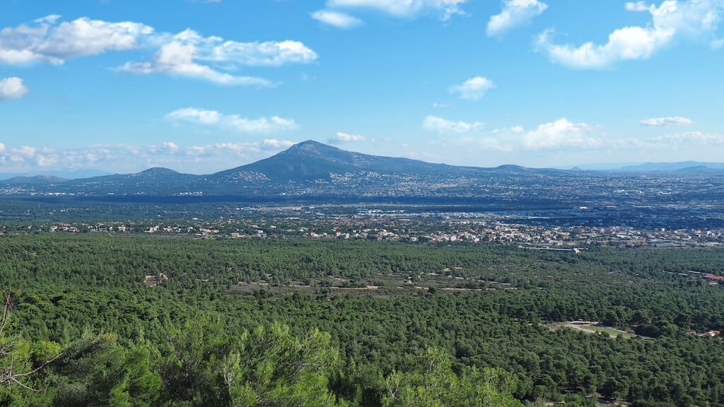 Attica from top of Parnitha mountain, Greece