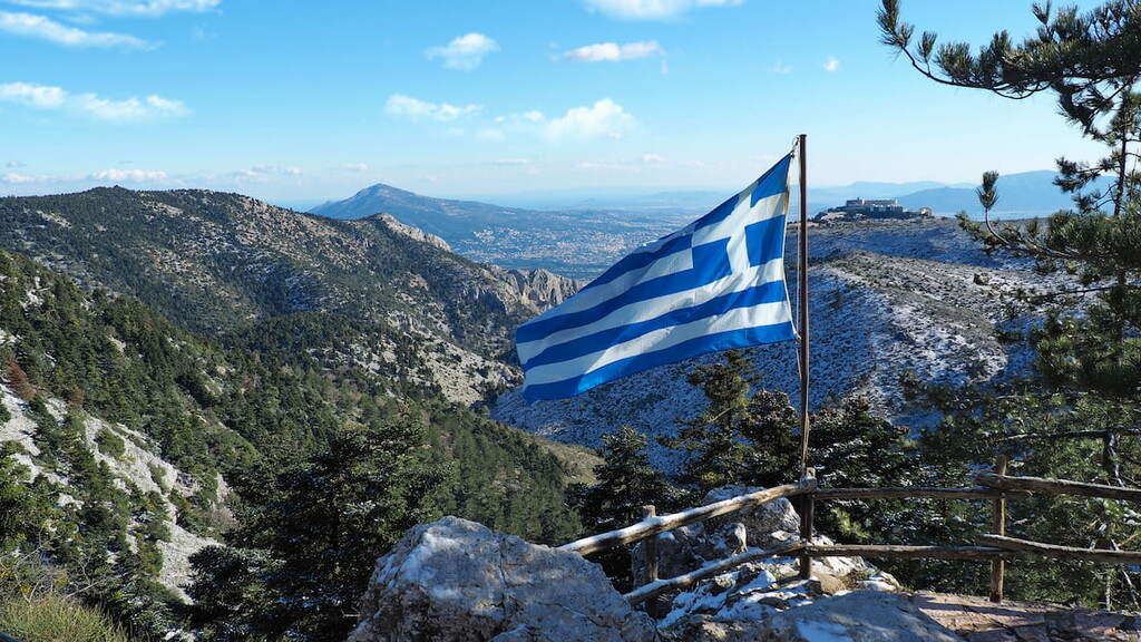Mpafi or Bafi shelter camp. Mount Parnitha National Park, Greece