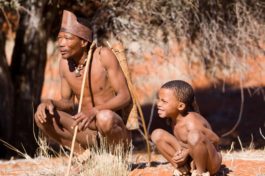 Bushmen family, Namibia