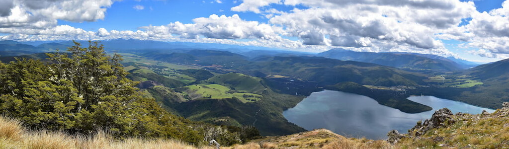 Lake Rotoiti from Mount Robert, Nelson Lakes National Park, New Zealand