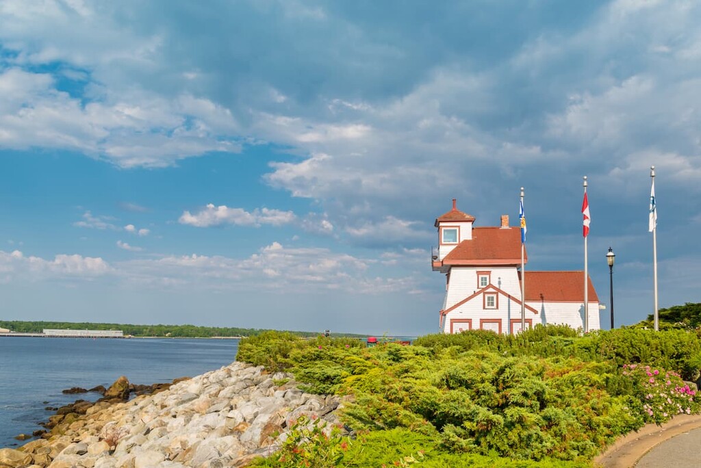 Liverpool's Fort Point Lighthouse, Nova Scotia, Canada