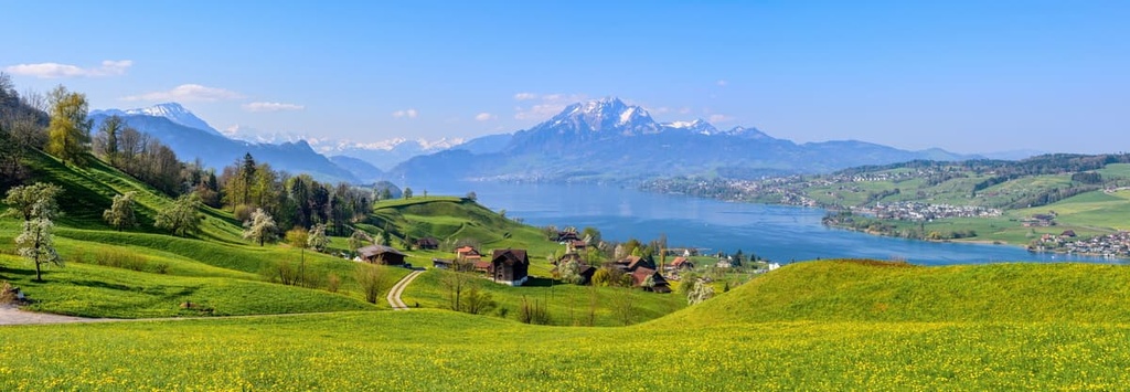 Lake Lucerne, Mount Pilatus, Canton Obwalden, central Switzerland