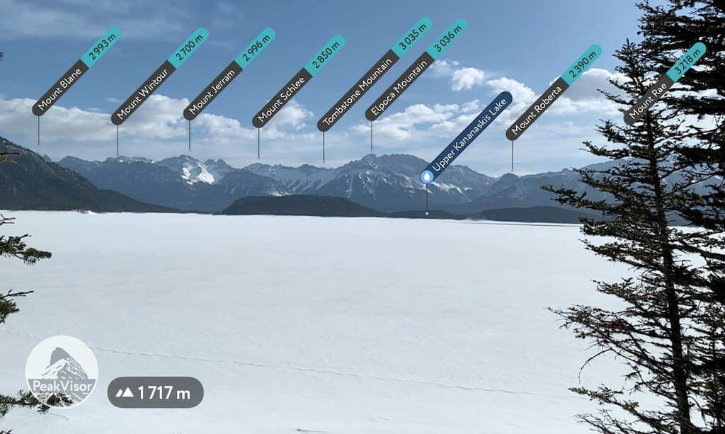 PeakVisor Opal Range, Canada