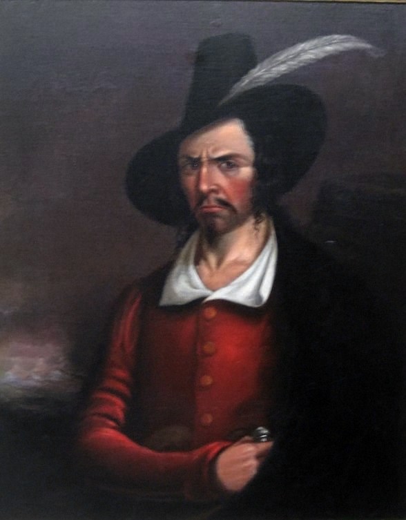 An anonymous portrait said to be of Jean Lafitte from the early 19th century