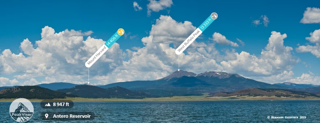 PeakVisor, Park County, Colorado