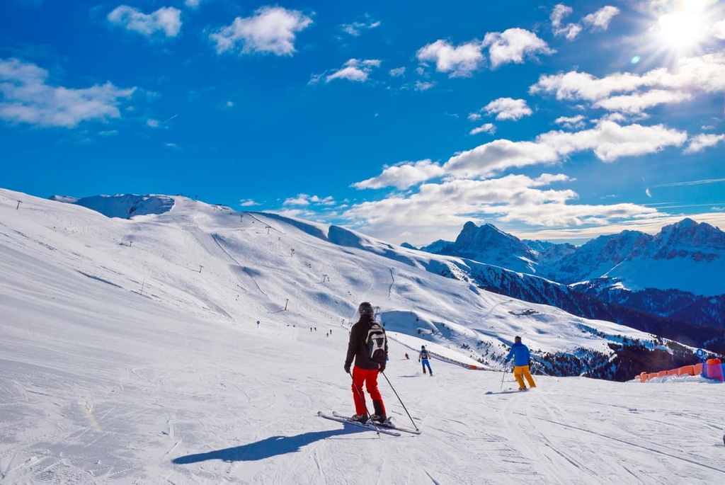 Ski Plose Peitlerkofel Group, Dolomites, Italy