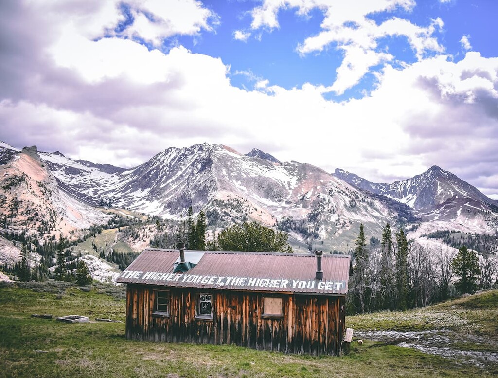 Pioneer Cabin, Pioneer mountains near Sun Valley, Idaho
