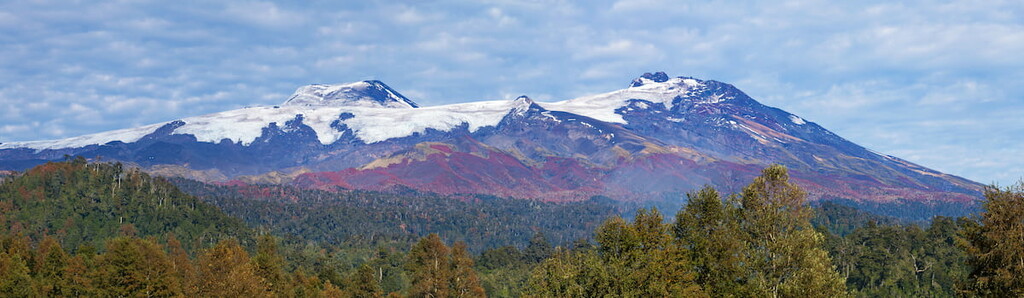 Volcano Choshuenco, ecopark Huilo Huilo, Villarica, Patagonia, Chile