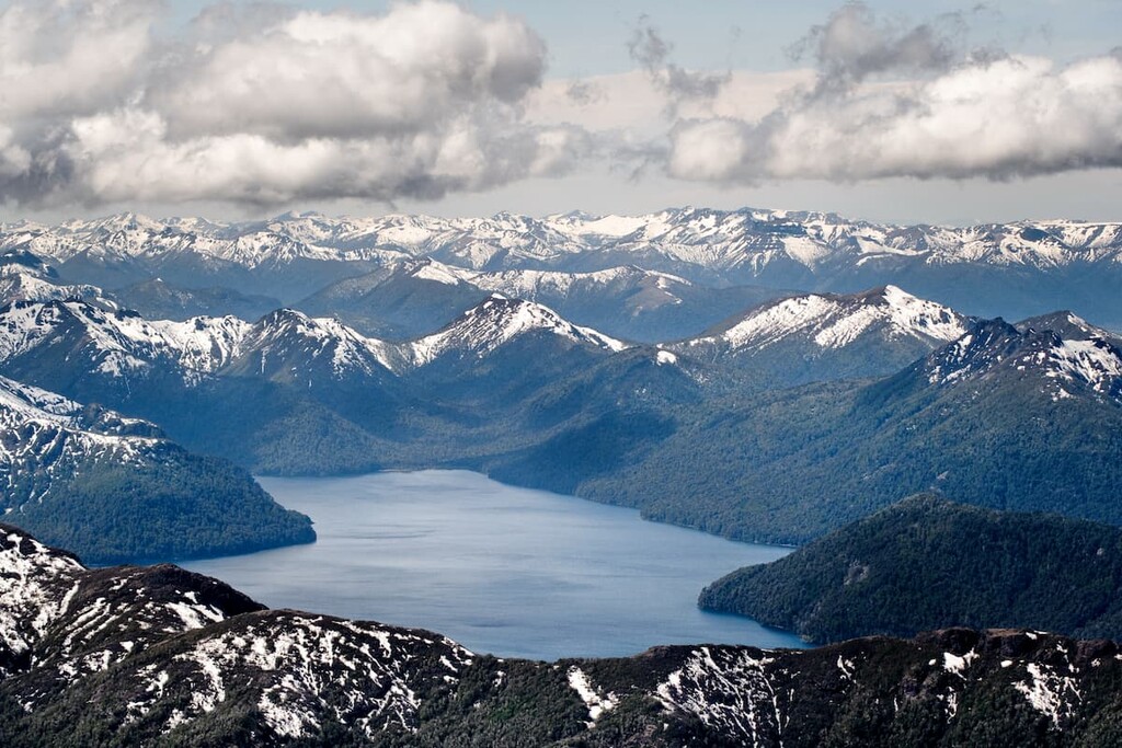 Trekking at Lanin volcano, Region de la Araucania