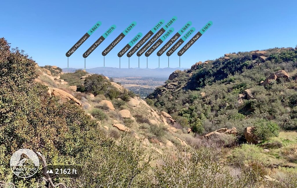 PeakVisor. Rocky Peak Park. Los Angeles