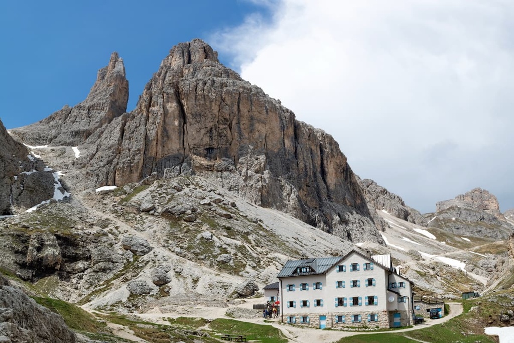 Rifugio Vajolet, Rosengarten Group, Dolomites, Italy