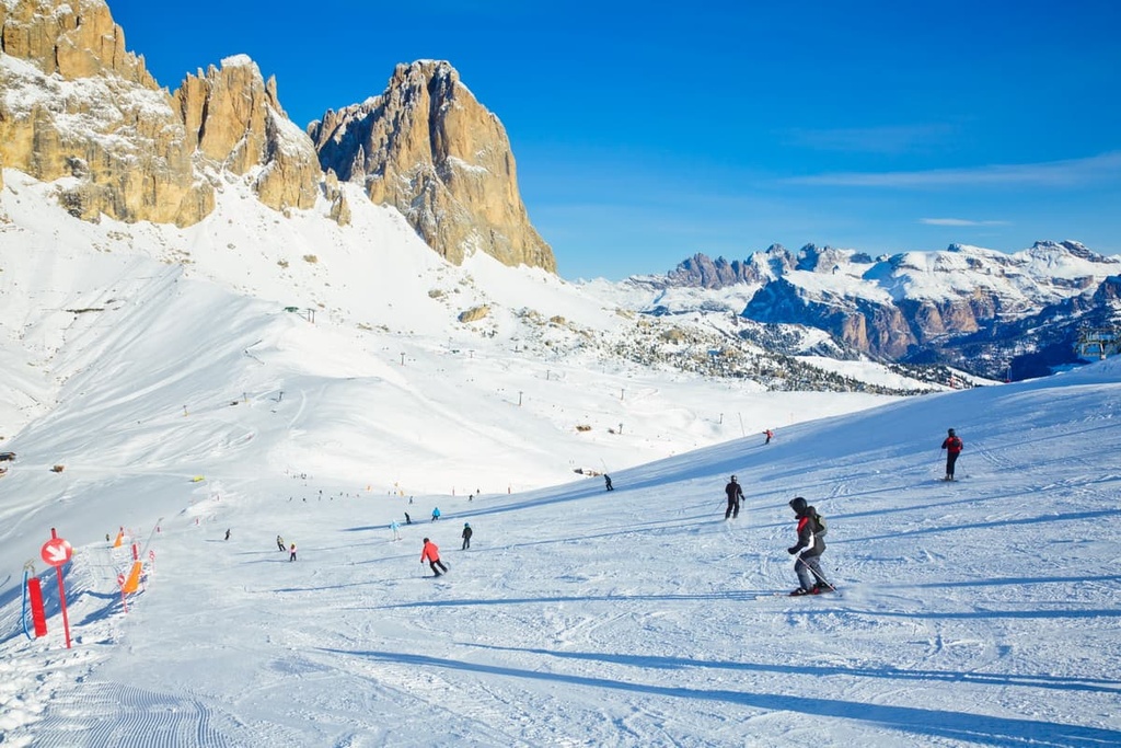 Val di Fassa, Rosengarten Group, Dolomites, Italy