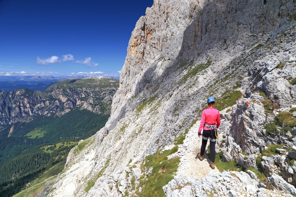 Via Ferrata Santner, Rosengarten Group, Dolomites, Italy